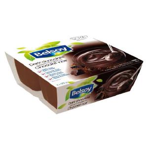 Belsoy Dark Chocolate Pudding - 4x 125g Discount Popular