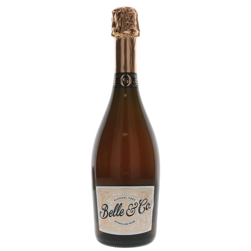 Belle & Co Alcohol Free Sparkling Rosé Wine 75cl Official For Sale
