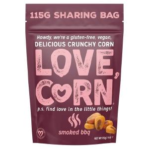 Love Corn Premium Crunchy Corn Smoked BBQ Flavour 115g Sharing Bag Outlet Lowest Pice