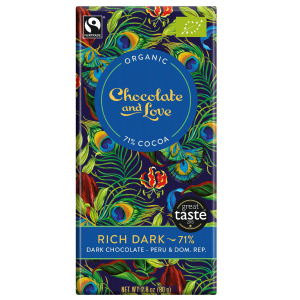Chocolate and Love Rich Dark 71% Dark Chocolate 80g Brand New Unisex Cheap Online