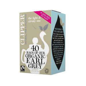 Clipper Organic Earl Grey Tea 40 Unbleached Bags Wholesale Pice Cheap Online