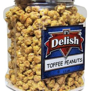 Toffee Coated Peanuts  - 2.5 LBS Jumbo Reusable Container Jar Fashion Style Online