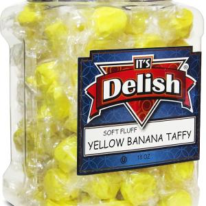Yellow Banana Soft Taffy Candy Chews - 16  OZ | Jumbo Jar Genuine For Sale