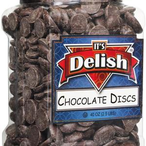 Semi-Sweet Chocolate Discs   2.5 Lbs Jumbo Container For Cheap