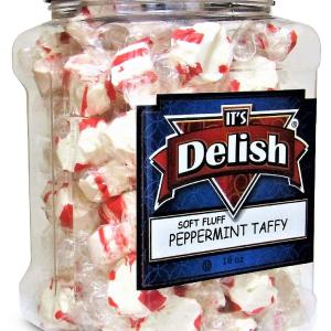 Soft Fluff Peppermint Taffy Chews – 16 Oz Jumbo Reusable Container Pay With Paypal Cheap Online