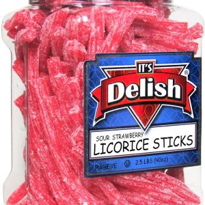 Sweet & Sour Strawberry Licorice Sticks Cheap Explore