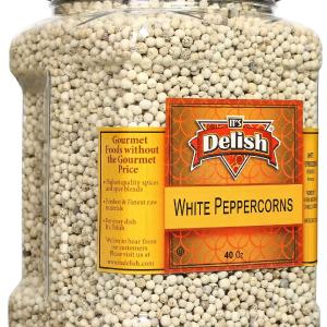 Whole White Peppercorns  40 OZ Jumbo  Container Clearance Choice