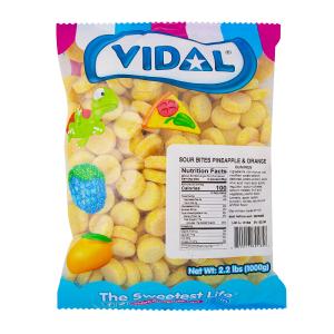 Vidal Sour Bites Pineapple & Orange 2.2lb Free Shipping 2025