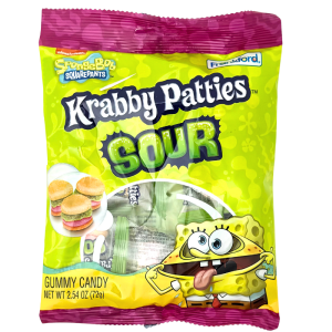 Spongebob Krabby Patties Sour Peg Bag - 2.54oz Professional Cheap Pice