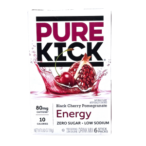 Pure Kick Energy Black Cherry Pomegranate Singles To Go (18g) Free Shipping Clearance