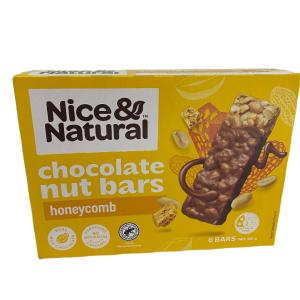 Nice & Natural Roasted Nut Bars Honeycomb 6pk Free Shipping With Paypal