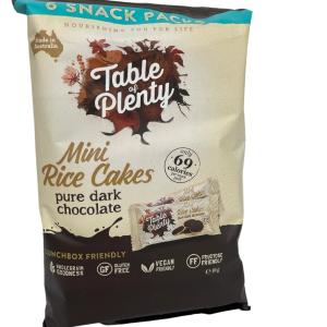 Table of Plenty Mini Rice Cakes Dark Choc 6pk Cheapest Pice Cheap Pice