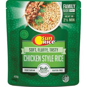 Sunrice Chicken Style Rice Pouch 450g The Cheapest For Sale
