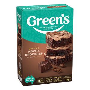 Greens Deluxe Mocha Brownie Mix 500g Clearance Latest