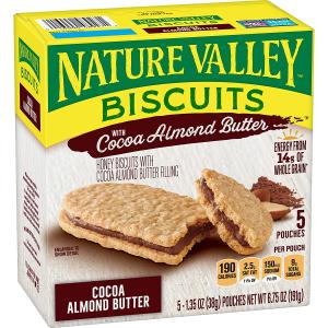 Nature Valley Biscuits Cocoa Almond Butter 1.35oz Cheap Visit