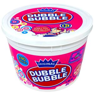 Dubble Bubble with Comics Tub - 240 Pieces Cheap Real Authentic