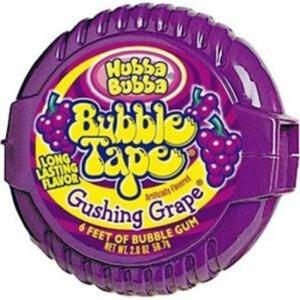 Hubba Bubba Gushing Grape Bubble Gum Tape - 56g Discount Outlet Store