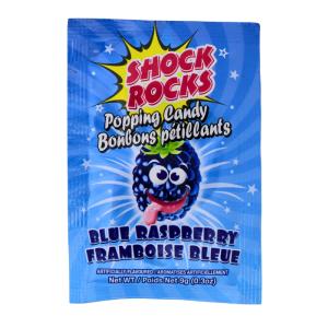 Shock Rocks Blue Raspberry Popping Candy  - 9g Perfect Cheap Online