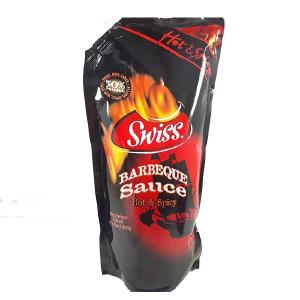 Swiss Hot & Spicy BBQ Sauce Spouch 750ml Original Cheap Pice