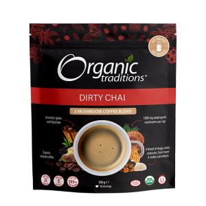 Organic Traditions Dirty Chai 5 Mushroom Coffee Blend 100g Cheap Wholesale