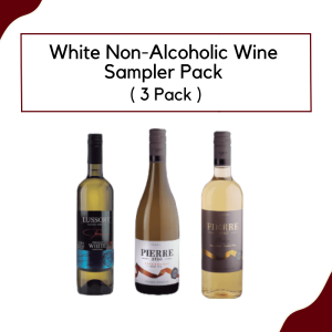 White Non-alcoholic Wine Sampler Pack (3-Bottles) Cheap Pice Top Quality