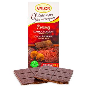 Valor Creamy Dark Chocolate Truffle Cream Sugar Free - 100 g Find Great For Sale