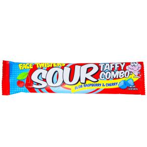 Face Twisters Sour Taffy Blue Raspberry & Cherry - 1.4oz Cheap Sale Shop For