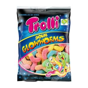 Trolli Sour Glowworms 100g How Much For Sale