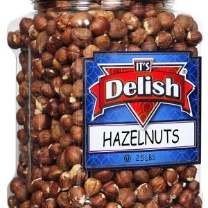 Raw Hazelnuts Shelled 2.5 lbs Jumbo Container jar Sale 100% Authentic