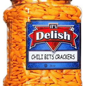 Oriental Chili Bits Rice Crackers –  26 OZ Jumbo Container Perfect