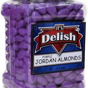 Purple Jordan Almonds , 3.5 lbs Jumbo Container Cheap Real Authentic