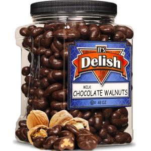Milk Chocolate Covered Walnuts  48 Oz Jumbo Container Cheap Buy