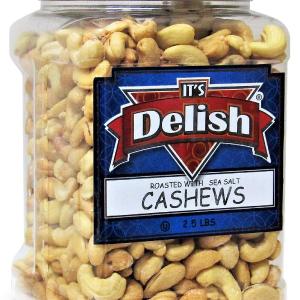 ROASTED SALTED CASHEWS, WITH SEA SALT  2.5 LBS | Jumbo Jar Buy Cheap 2025