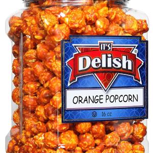 Orange Flavored Popcorn  16 Oz Jumbo Container Cheap Get To Buy