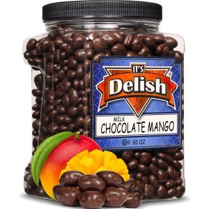 Milk Chocolate Covered Dried Mango  60 OZ Jumbo Container Discount Best Place