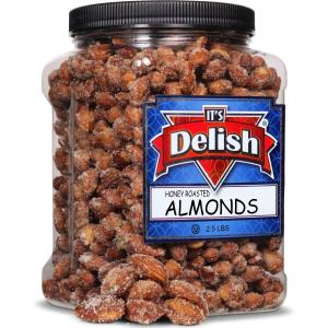 Honey Roasted Almonds, 2.5 LBS  Jumbo Container Free Shipping Classic