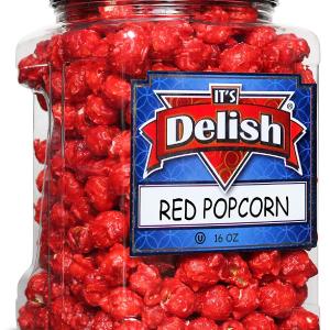 Red Cherry Flavored Popcorn  16 Oz Jumbo Container Cheap Low Pice
