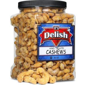 Honey Roasted Cashews 36 Oz Reusable Jumbo Container Cheap Store