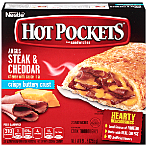 Hot Pockets Steak & Cheddar 9oz Outlet Top Quality