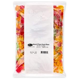 5 Natural Flavor Gummi Bears 5 lb. Bag Sale Free Shipping