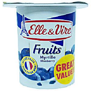 Elle & Vire Blueberry Yogurt 125g Sale Supply