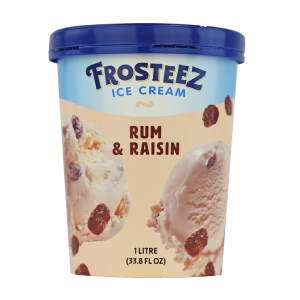 Frosteez Rum and Raisin Ice Cream 1L Perfect For Sale