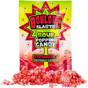 Boulder Blast Sour Strawberry Popping Candy - Single Pay With Visa Sale Online