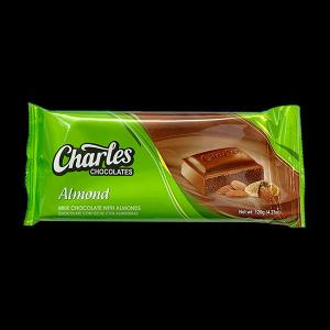 Charles Chocolate Almond Bar 120g Sale Enjoy
