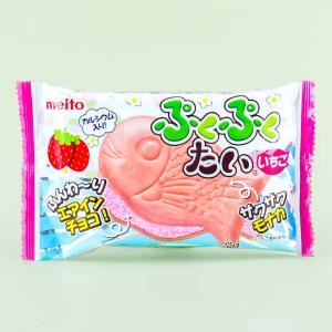 Meito Puku Puku Tai Fish Shaped Wafer - Strawberry Pay With Visa For Sale