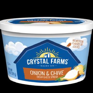 Crystal Farm Cr Cheese Onion/Chive 8oz Outlet Excellent