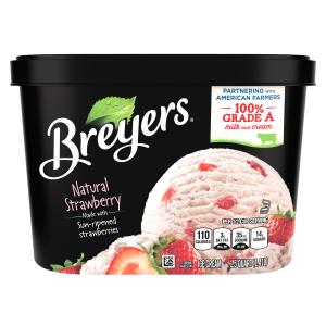 Breyers Natural Strawberry Ice Cream 1.41L Free Shipping Real