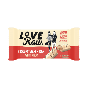 LoveRaw White Chocolate Cream Wafer Bar - 45g Free Shipping Hot Sale