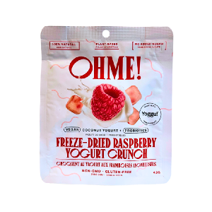 OHME! Freeze-Dried Raspberry Yogurt Crunch - 42g Free Shipping Big Sale