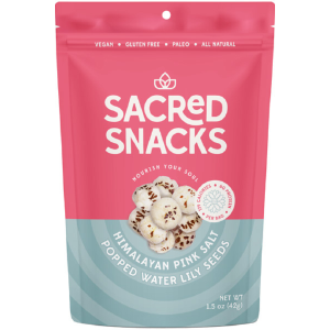 Sacred Snacks Himalayan Pink Salt Popped Water Lily Seeds - 42g Buy Online Cheap Pice
